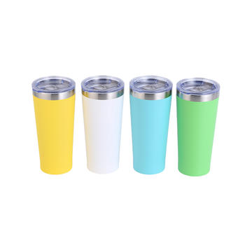 Hot selling powder coating car mug double walled modern BPA free 20oz stainless steel tumbler coffee cup business coffee cup for outdoors 
