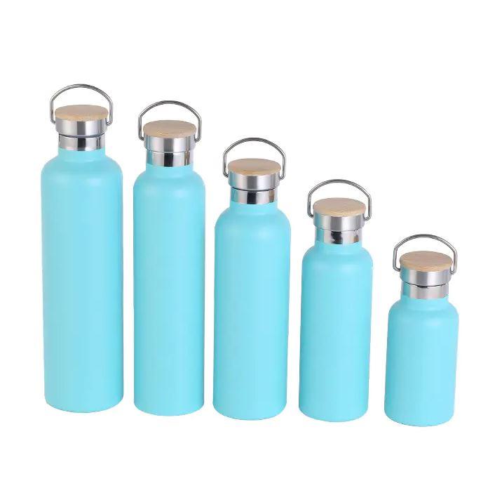 What is the bamboo lid insulated stainless steel sports water bottle?